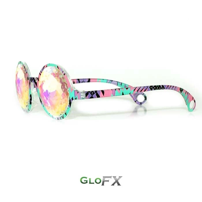 Rave Glasses & Goggles GloFX Kaleidoscope Glasses - Aztec - Rainbow 6 Rave Glasses & Goggles GloFX Kaleidoscope Glasses - Aztec - Rainbow
