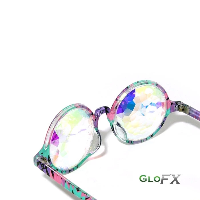 Rave Glasses & Goggles GloFX Kaleidoscope Glasses - Aztec - Rainbow 7 Rave Glasses & Goggles GloFX Kaleidoscope Glasses - Aztec - Rainbow