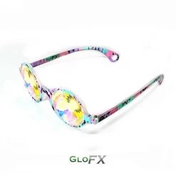GloFX Kaleidoscope Glasses - Aztec - Rainbow Wormhole Rave Glasses & Goggles