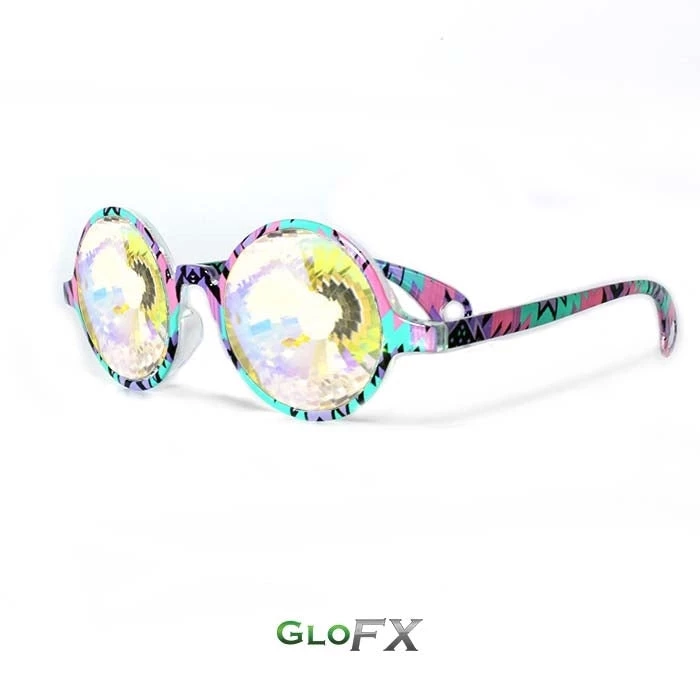 GloFX Kaleidoscope Glasses - Aztec - Rainbow Wormhole Rave Glasses & Goggles 6 GloFX Kaleidoscope Glasses - Aztec - Rainbow Wormhole Rave Glasses & Goggles
