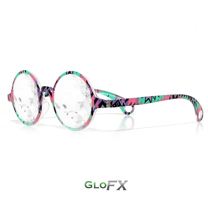 Rave Glasses & Goggles GloFX Kaleidoscope Glasses - Aztec - Clear 5 Rave Glasses & Goggles GloFX Kaleidoscope Glasses - Aztec - Clear