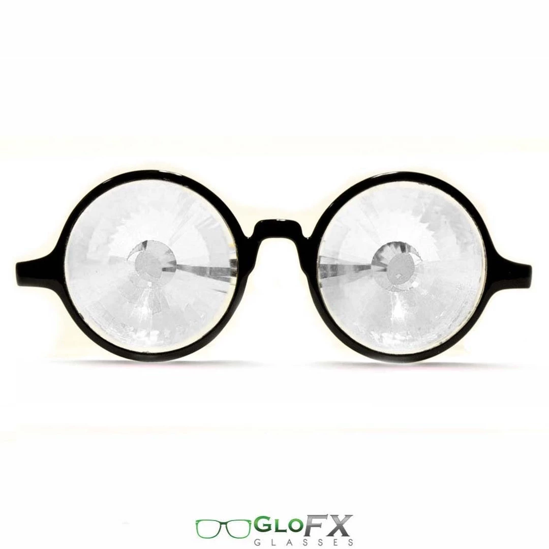 GloFX Kaleidoscope Glasses - Black - Clear Wormhole Rave Glasses & Goggles 3 GloFX Kaleidoscope Glasses - Black - Clear Wormhole Rave Glasses & Goggles