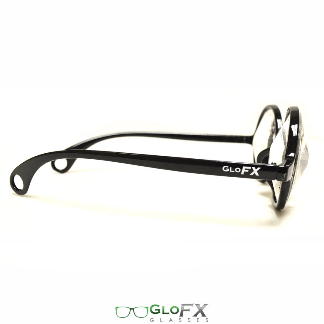 GloFX Kaleidoscope Glasses - Black - Clear Wormhole Rave Glasses & Goggles 5 GloFX Kaleidoscope Glasses - Black - Clear Wormhole Rave Glasses & Goggles