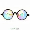 GloFX Kaleidoscope Glasses - Black - Rainbow Wormhole 2 GloFX Kaleidoscope Glasses - Black - Rainbow Wormhole