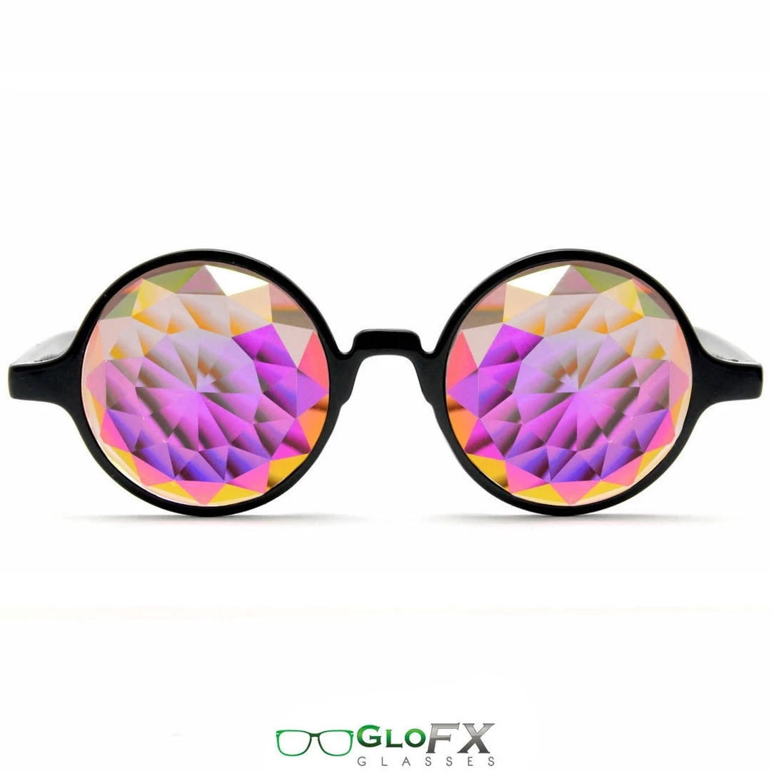 GloFX Kaleidoscope Glasses - Black - Rainbow Fractal Rave Glasses & Goggles 3 GloFX Kaleidoscope Glasses - Black - Rainbow Fractal Rave Glasses & Goggles