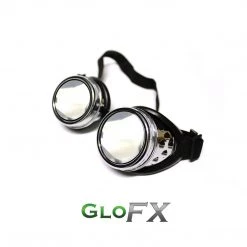 GloFX Diffraction Goggles - Chrome - Clear