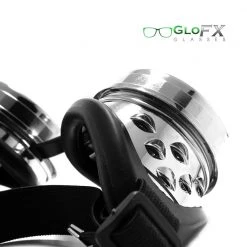 GloFX Diffraction Goggles - Chrome - Clear 12 GloFX Diffraction Goggles - Chrome - Clear