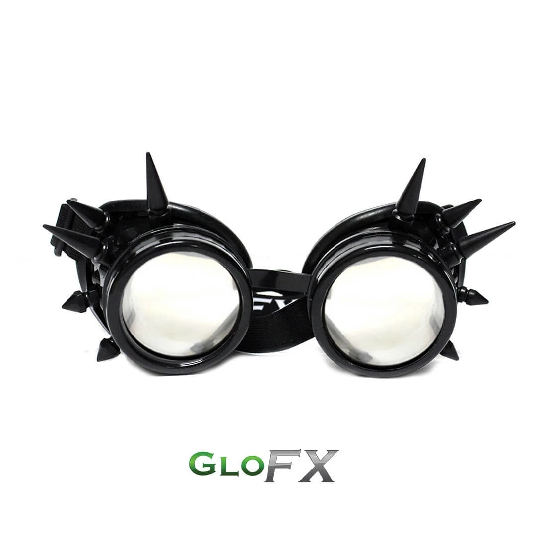On Sale GloFX Diffraction Goggles - Black Spike - Clear 3 On Sale GloFX Diffraction Goggles - Black Spike - Clear