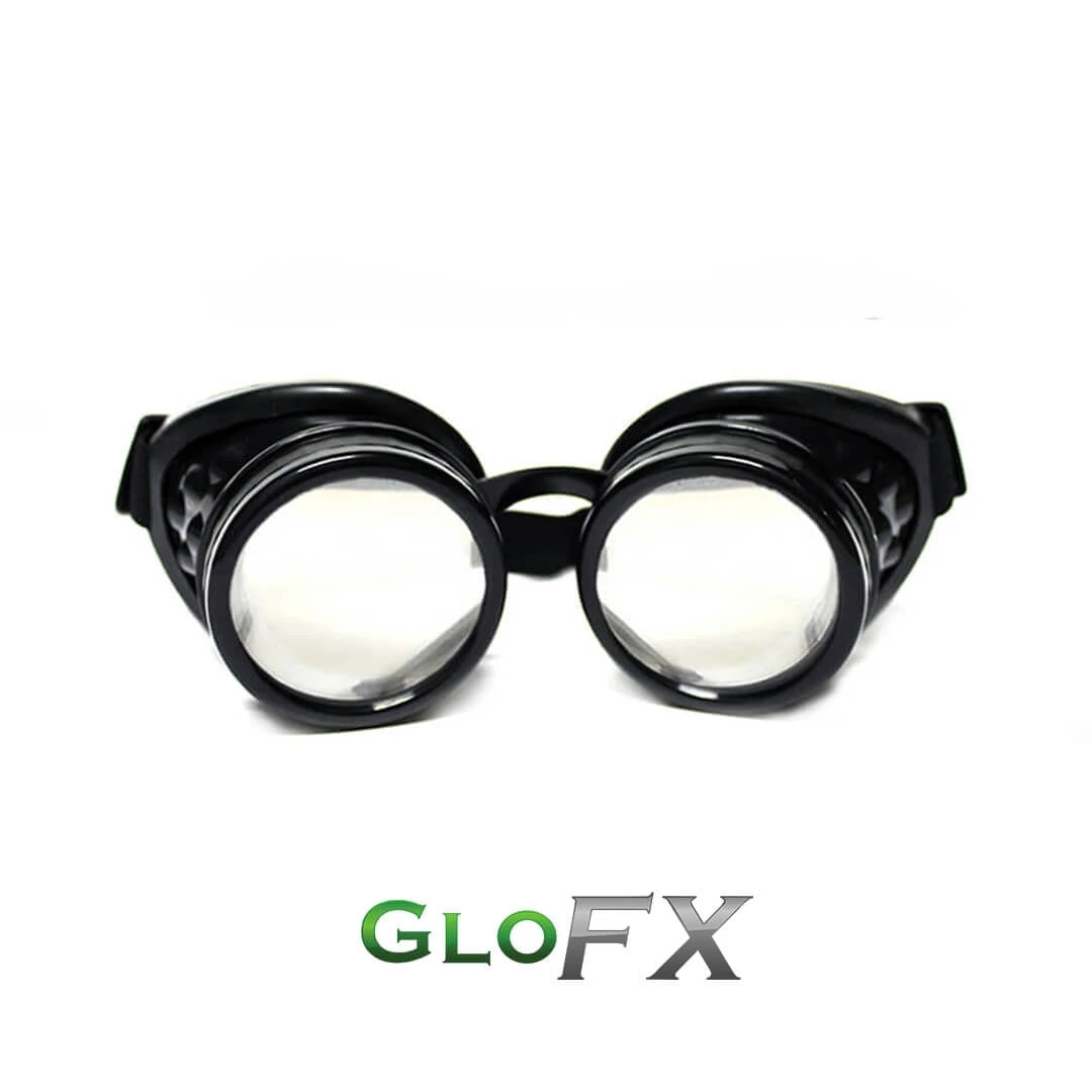 GloFX Diffraction Goggles - Black - Clear The Essentials 3 GloFX Diffraction Goggles - Black - Clear The Essentials