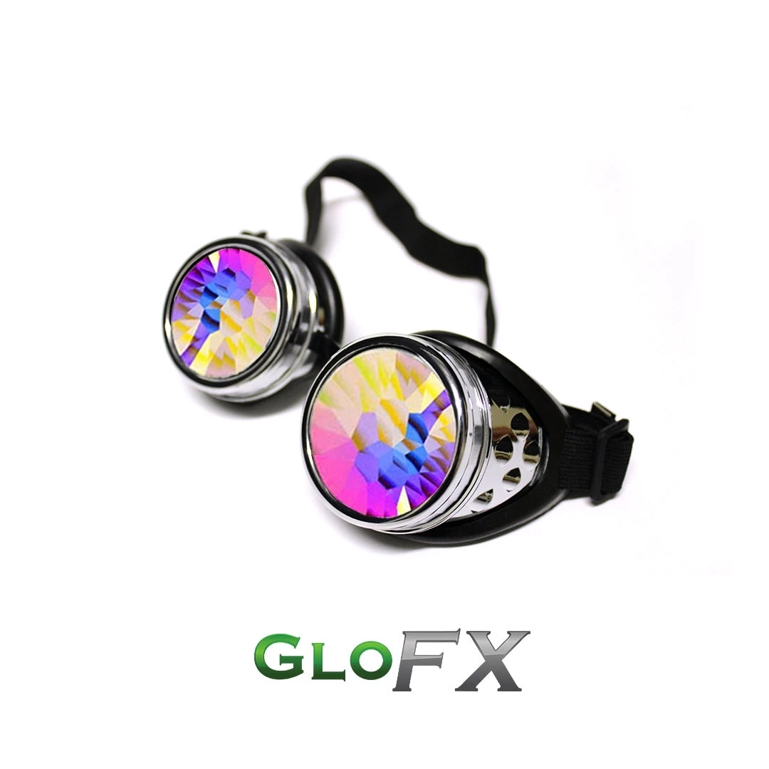 The Essentials GloFX Kaleidoscope Goggles - Chrome - Rainbow Fractal 4 The Essentials GloFX Kaleidoscope Goggles - Chrome - Rainbow Fractal