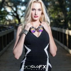 GloFX Kaleidoscope Goggles - Black - Rainbow Fractal 15 GloFX Kaleidoscope Goggles - Black - Rainbow Fractal