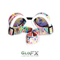 GloFX Kaleidoscope Goggles - Kandi Swirl - Rainbow Fractal Rave Glasses & Goggles 12 GloFX Kaleidoscope Goggles - Kandi Swirl - Rainbow Fractal Rave Glasses & Goggles