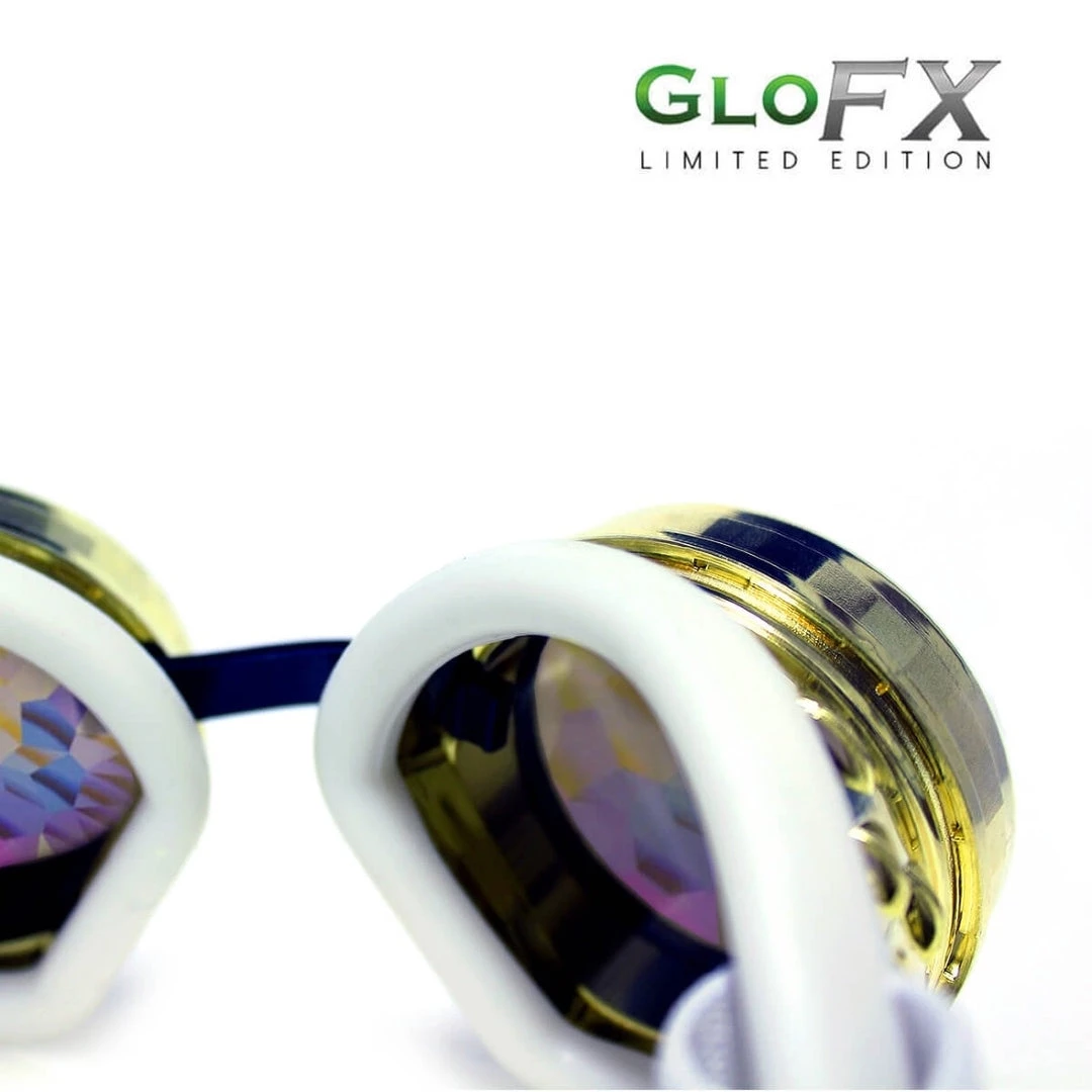 GloFX Kaleidoscope Goggles - Royal Gold - Rainbow Fractal Staff Picks 6 GloFX Kaleidoscope Goggles - Royal Gold - Rainbow Fractal Staff Picks