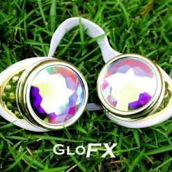 GloFX Kaleidoscope Goggles - Royal Gold - Rainbow Fractal Staff Picks 13 GloFX Kaleidoscope Goggles - Royal Gold - Rainbow Fractal Staff Picks