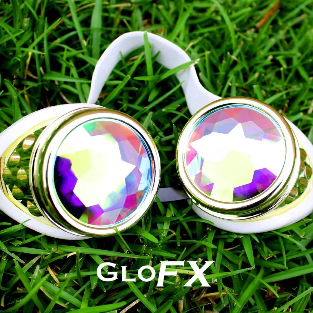 GloFX Kaleidoscope Goggles - Royal Gold - Rainbow Fractal Staff Picks 8 GloFX Kaleidoscope Goggles - Royal Gold - Rainbow Fractal Staff Picks