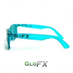 GloFX Colour Infused Diffraction Glasses - Aqua Blue 11 GloFX Colour Infused Diffraction Glasses - Aqua Blue