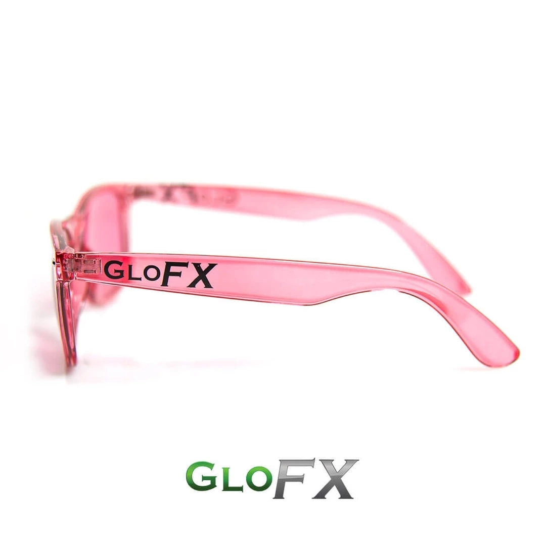 GloFX Colour Therapy Glasses - Rose Pink Rave Glasses & Goggles 6 GloFX Colour Therapy Glasses - Rose Pink Rave Glasses & Goggles