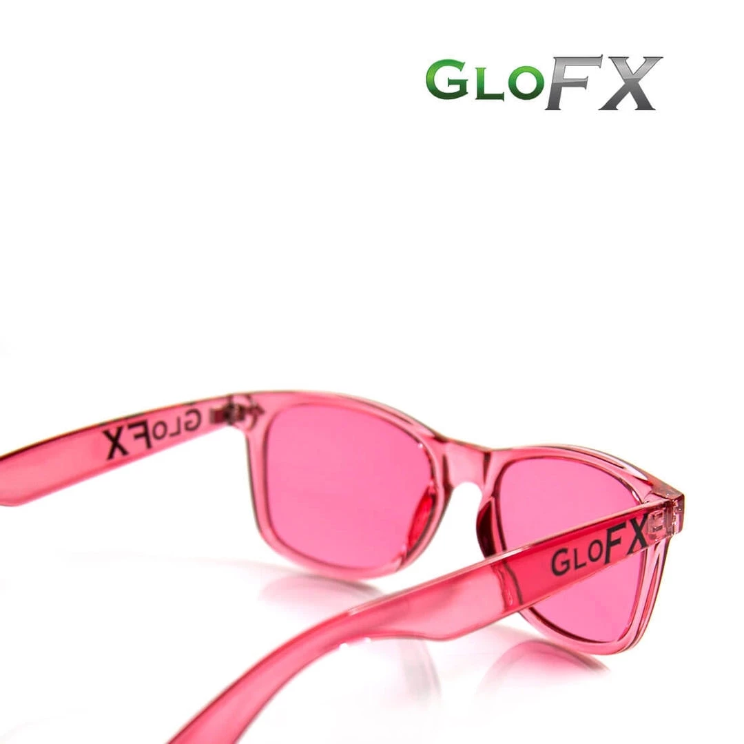 GloFX Colour Therapy Glasses - Rose Pink Rave Glasses & Goggles 7 GloFX Colour Therapy Glasses - Rose Pink Rave Glasses & Goggles