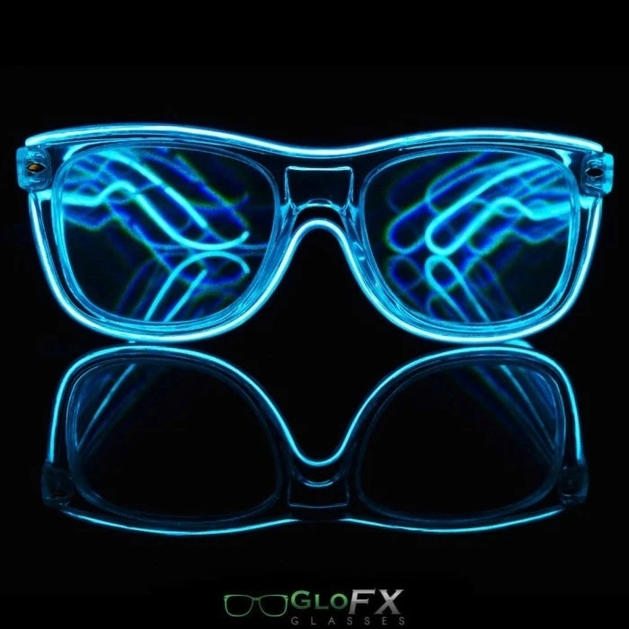 GloFX Ultimate Diffraction Glasses - Clear With Blue Luminescence Best Sellers 4 GloFX Ultimate Diffraction Glasses - Clear With Blue Luminescence Best Sellers