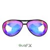 New In GloFX Aviator Kaleidoscope Glasses - Black 2 New In GloFX Aviator Kaleidoscope Glasses - Black