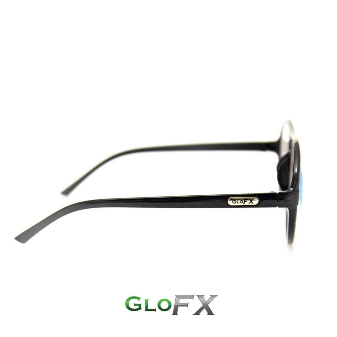 New In GloFX Aviator Kaleidoscope Glasses - Black 5 New In GloFX Aviator Kaleidoscope Glasses - Black