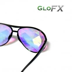 New In GloFX Aviator Kaleidoscope Glasses - Black 15 New In GloFX Aviator Kaleidoscope Glasses - Black