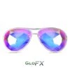 GloFX Aviator Kaleidoscope Glasses - Clear New In 1 GloFX Aviator Kaleidoscope Glasses - Clear New In
