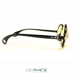 GloFX Kaleidoscope Glasses - Black - Gold Wormhole 15 GloFX Kaleidoscope Glasses - Black - Gold Wormhole