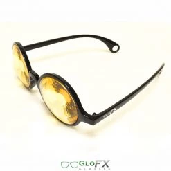 GloFX Kaleidoscope Glasses - Black - Gold Wormhole 16 GloFX Kaleidoscope Glasses - Black - Gold Wormhole