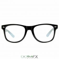GloFX Spiral Effect Diffraction Glasses - Black