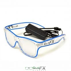 GloFX Ultimate Diffraction Glasses - Clear With Pink Luminescence Rave Glasses & Goggles 14 GloFX Ultimate Diffraction Glasses - Clear With Pink Luminescence Rave Glasses & Goggles