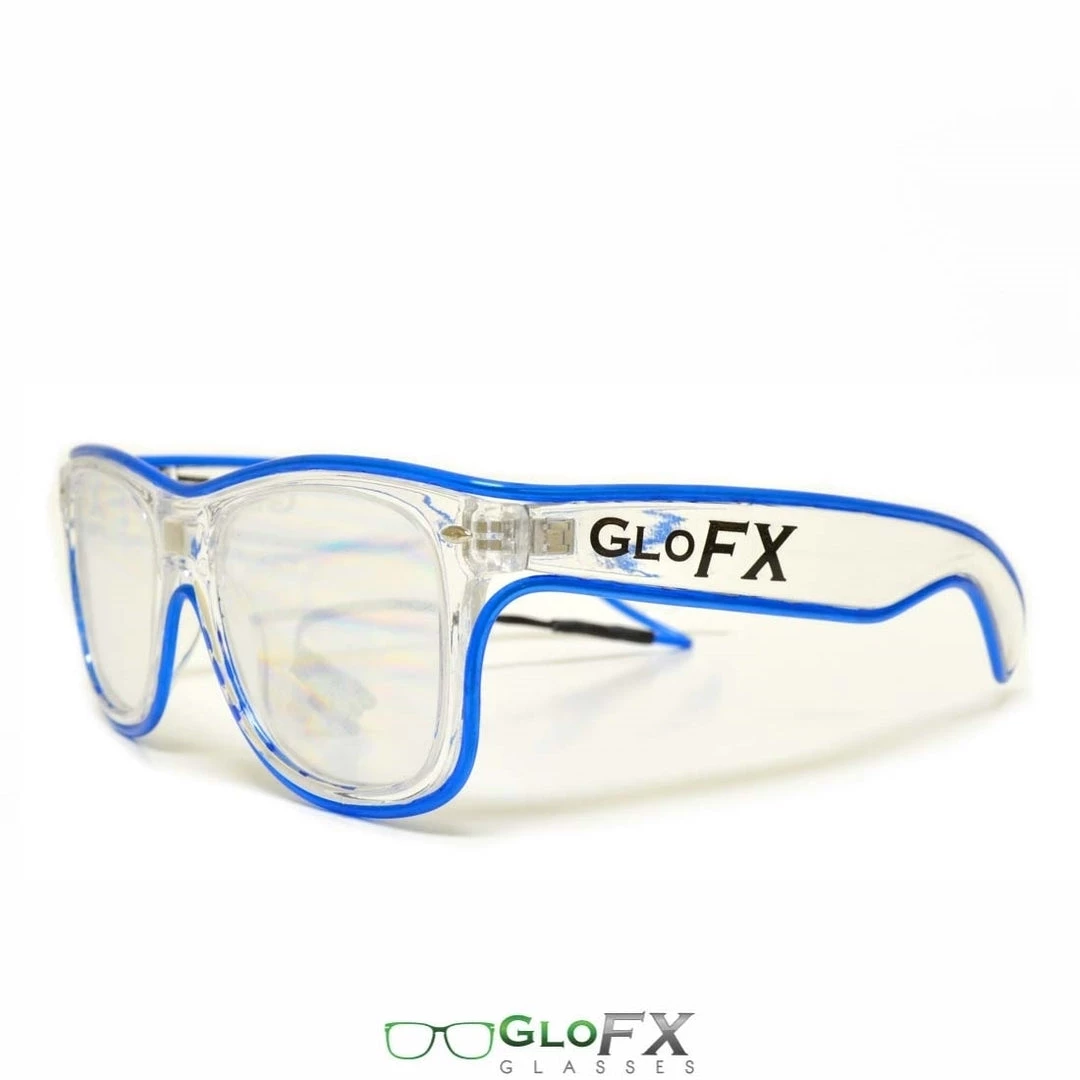 Rave Glasses & Goggles GloFX Ultimate Diffraction Glasses - Clear With Yellow Luminescence 6 Rave Glasses & Goggles GloFX Ultimate Diffraction Glasses - Clear With Yellow Luminescence