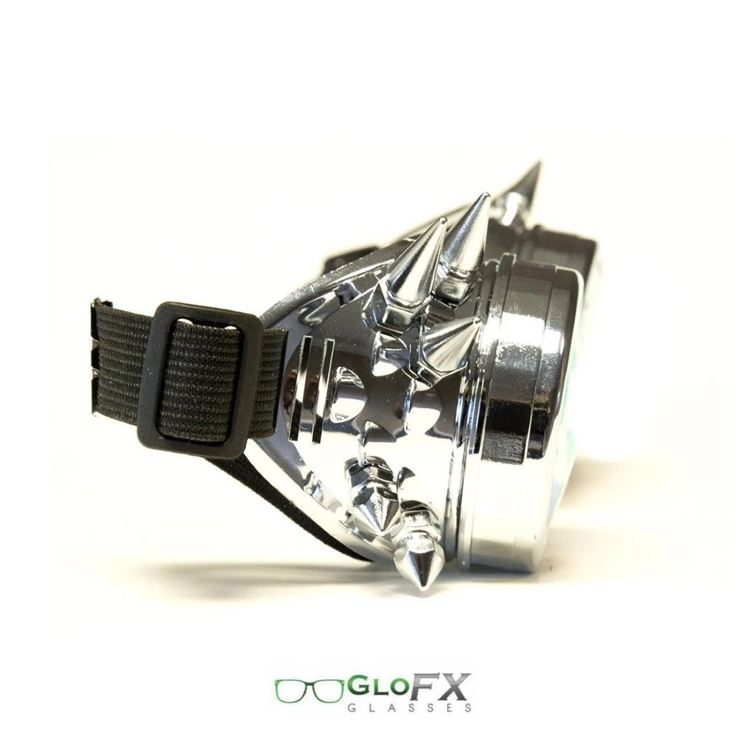 On Sale GloFX Diffraction Goggles - Chrome Spike - Clear 5 On Sale GloFX Diffraction Goggles - Chrome Spike - Clear