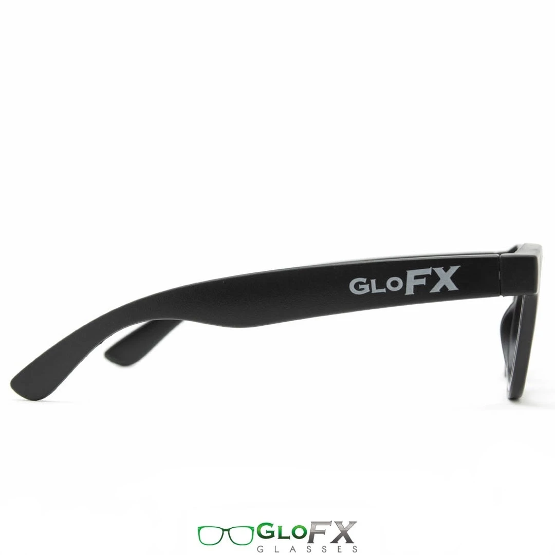GloFX Standard Diffraction Glasses - Black - Clear 5 GloFX Standard Diffraction Glasses - Black - Clear