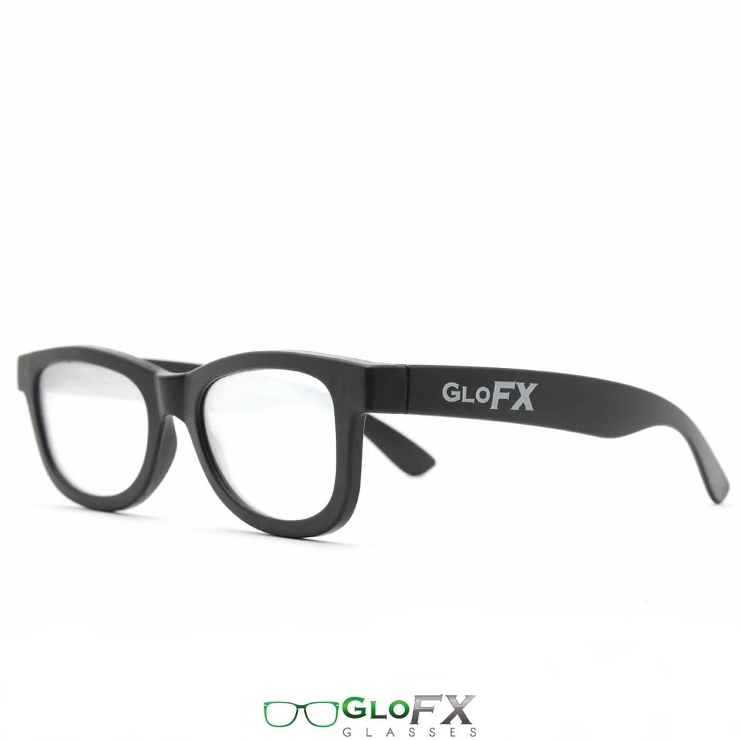 GloFX Standard Diffraction Glasses - Black - Clear - 5 Pack 5 GloFX Standard Diffraction Glasses - Black - Clear - 5 Pack
