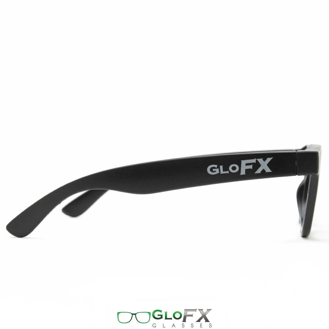 GloFX Standard Diffraction Glasses - Black - Clear - 5 Pack 6 GloFX Standard Diffraction Glasses - Black - Clear - 5 Pack