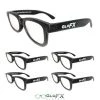 GloFX Standard Diffraction Glasses - Black - Clear - 5 Pack 1 GloFX Standard Diffraction Glasses - Black - Clear - 5 Pack