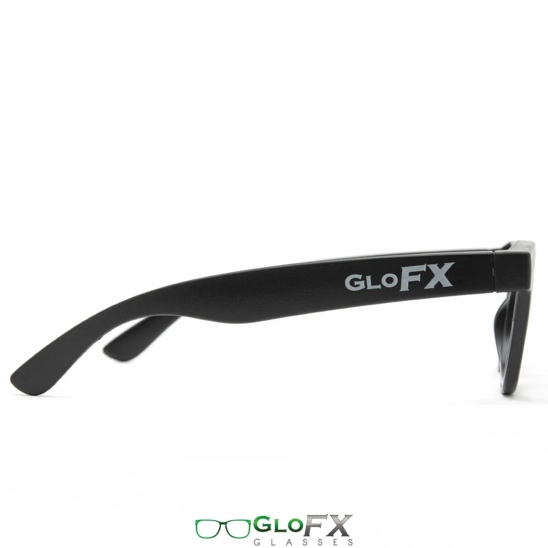 GloFX Standard Diffraction Glasses - Black - Clear - 10 Pack Deals 6 GloFX Standard Diffraction Glasses - Black - Clear - 10 Pack Deals