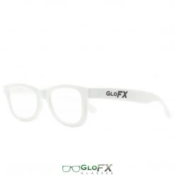 GloFX Standard Diffraction Glasses - White - Clear - 5 Pack Deals 10 GloFX Standard Diffraction Glasses - White - Clear - 5 Pack Deals