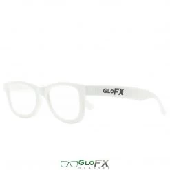 Deals GloFX Standard Diffraction Glasses - White - Clear - 10 Pack 10 Deals GloFX Standard Diffraction Glasses - White - Clear - 10 Pack