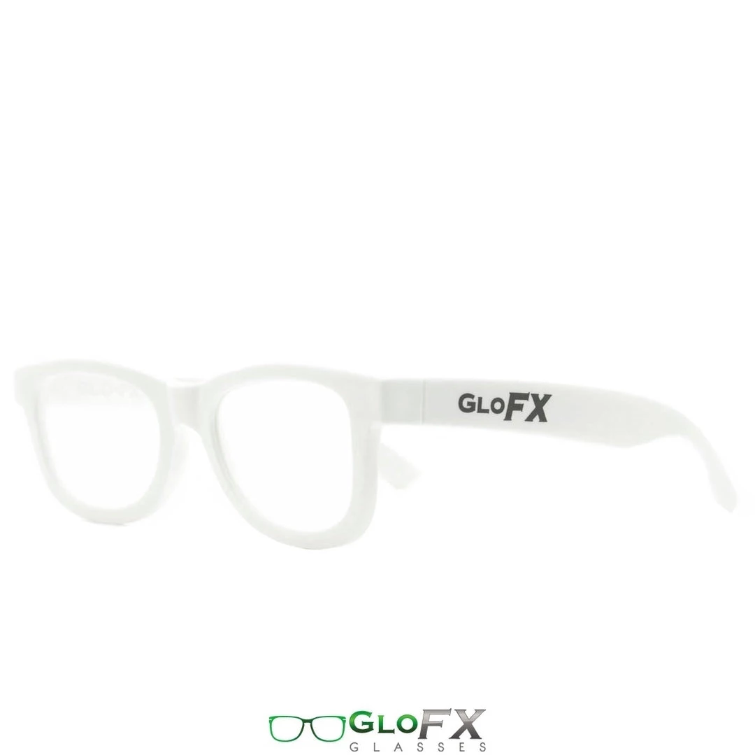 Deals GloFX Standard Diffraction Glasses - White - Clear - 10 Pack 5 Deals GloFX Standard Diffraction Glasses - White - Clear - 10 Pack