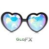 GloFX Heart Shaped Kaleidoscope Glasses - Black Rave Glasses & Goggles 1 GloFX Heart Shaped Kaleidoscope Glasses - Black Rave Glasses & Goggles