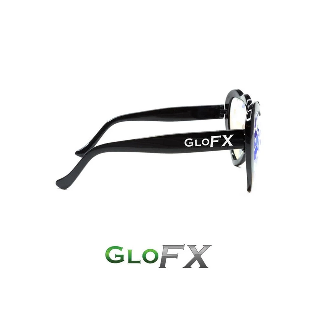 GloFX Heart Shaped Kaleidoscope Glasses - Black Rave Glasses & Goggles 5 GloFX Heart Shaped Kaleidoscope Glasses - Black Rave Glasses & Goggles