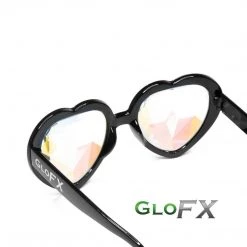 GloFX Heart Shaped Kaleidoscope Glasses - Black Rave Glasses & Goggles 13 GloFX Heart Shaped Kaleidoscope Glasses - Black Rave Glasses & Goggles