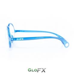 Rave Glasses & Goggles GloFX Kaleidoscope Glasses - Transparent Blue - Rainbow 12 Rave Glasses & Goggles GloFX Kaleidoscope Glasses - Transparent Blue - Rainbow