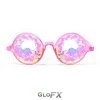 Rave Glasses & Goggles GloFX Kaleidoscope Glasses - Transparent Pink - Rainbow 1 Rave Glasses & Goggles GloFX Kaleidoscope Glasses - Transparent Pink - Rainbow