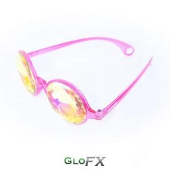 Rave Glasses & Goggles GloFX Kaleidoscope Glasses - Transparent Pink - Rainbow 13 Rave Glasses & Goggles GloFX Kaleidoscope Glasses - Transparent Pink - Rainbow