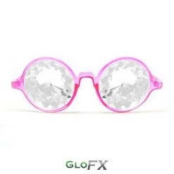 Rave Glasses & Goggles GloFX Kaleidoscope Glasses - Transparent Pink - Clear