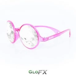 Rave Glasses & Goggles GloFX Kaleidoscope Glasses - Transparent Pink - Clear