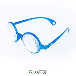 GloFX Kaleidoscope Glasses - Transparent Blue - Clear Rave Glasses & Goggles 14 GloFX Kaleidoscope Glasses - Transparent Blue - Clear Rave Glasses & Goggles